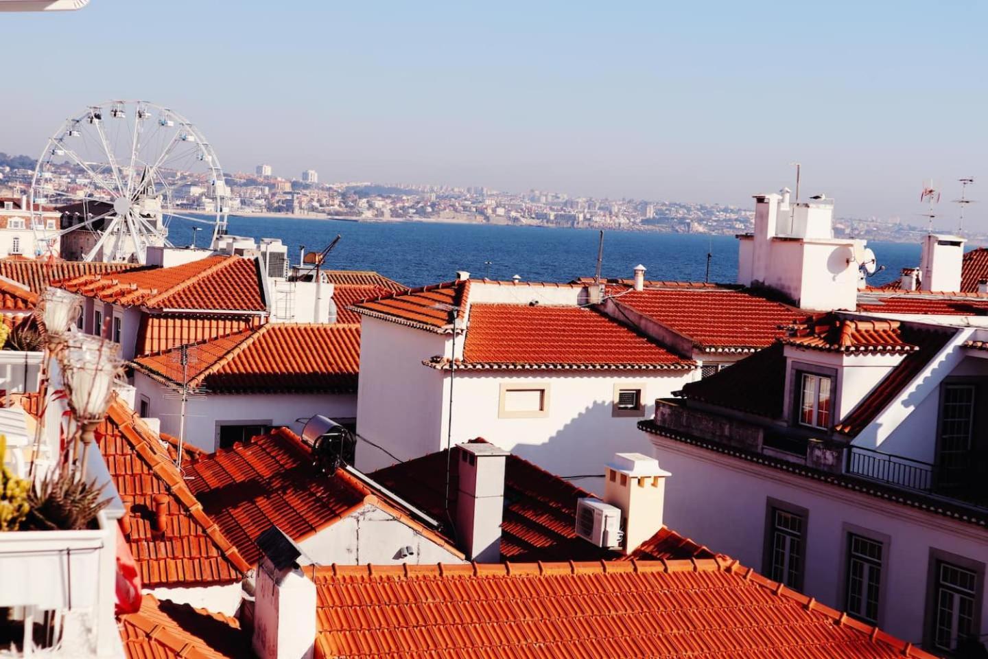 Sea View Wterrace 2 Mins From Beach In Old Town Cascaes Exterior foto
